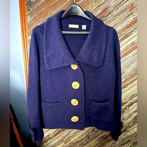 Anthropologie Sweaters - Sleeping on Snow snail button down cardigan